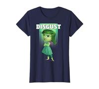 Disney Inside Out Disgust Portrait Graphic Tee T-Shirt, Women, Navy Blue, X-Large