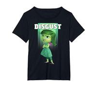 Disney Inside Out Disgust Portrait Graphic Tee T-Shirt, Women's Plus, Black, 5X