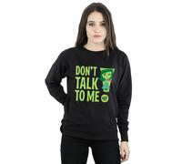Disney Women's Inside Out Dont Talk To Me Sweatshirt in Black | Size: 2XL Disney Black 2XL