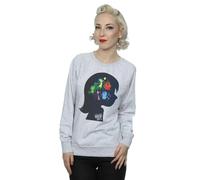 Disney Women's Inside Out Silhouette Sweatshirt in Grey | Size: 2XL Disney Grey 2XL