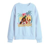 Disney Island Girl Kids Sweatshirt, Light Blue, 5-6
