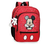 Disney It's a Mickey Thing School Backpack Red 30x38x12cm Polyester 13.68L