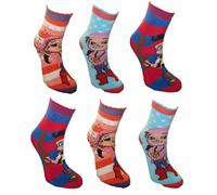Disney Izzy from Jake and the Neverland Pirates Girl's 6 pack Non Skid Slipper Socks 3-5
