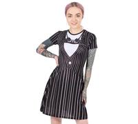 Disney Nightmare Before Christmas Dress For Women | Ladies Jack Skellington Costume Outfit Merchandise XXL