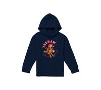 Disney Jessie Heeyaw Bullseye Youth Kids Pull-Over Hoodie, Navy | Size: 9-11 Years Disney Navy 9-11 Years