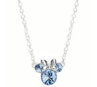 Disney Jewellery Disney Minnie Mouse CZ December Birthstone Necklace 1 x 0.9cm, 18"