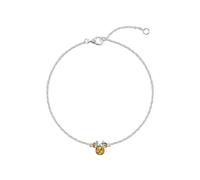 Disney 925 Sterling Silver Minnie Mouse November Birthstone Bracelet, 6.75 Inch with 1 Inch Extender