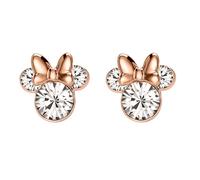 Disney Jewellery Disney Minnie Mouse Rose Gold Tone CZ Stud Earrings 0.9 x 0.9cm