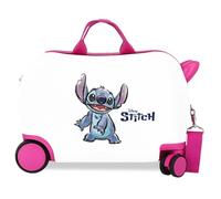 Disney Joumma Adorable Stitch Children's Suitcase White 45 x 31 x 20 cm Rigid 1.8 kg Combination Lock Side ABS 1.8 kg 27.9L Hand Luggage, White, One Size, Children's Suitcase