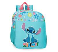 Disney Joumma Aloha Stitch Adjustable Preschool Backpack, Blue, 23 x 25 x 10 cm, Polyester