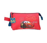 Disney Joumma Bags, Cars RD Trip, School Pencil Case, Children's Bag, Made of Polyester., red, Triple Case