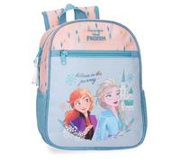 Disney Joumma Bags, Frozen Believe in the journey, children's backpack, school bag, made of polyester, wide and adjustable straps, several pockets and compartments., blue, Backpack 28