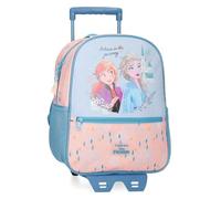 Disney Joumma Bags, Frozen Believe in The Journey Kids Backpack School Backpack Polyester Wide Adjustable Straps Multiple Pockets and Compartments, blue, Backpack 33 + Trolley