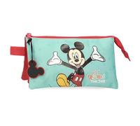 Disney Joumma Bags, Mickey Best Friends Together,School Pencil Case, Toiletry Bag, Made of Polyester, Various Compartments., Multicoloured, Case