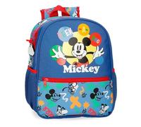 Disney Joumma Bags Mickey Peek a Boo School Backpack Polyester Multi Pockets and Compartments Wide Ergonomic Padded Shoulder Straps, blue, mickey backpack