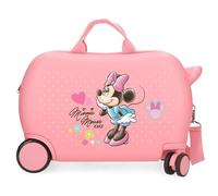 Disney Joumma Bags, Minnie Imagine, Cabin Suitcase, Children's Suitcase, Made of ABS, a Material, Four Double Wheels Multidirectional Swivel, Side Combination Lock., pink, Children's suitcase