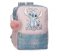 Disney Joumma Bags Stitch Du bist Zauberhafte Backpacks, School Backpacks, Children's Backpacks, Includes Decorative Pompom, Multiple Compartments, blue, Adaptable backpack