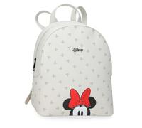Disney Joumma Bowlogue Minnie Walking Backpack Beige 23x26.5x11.5 cm PU and Polyester 7.01L