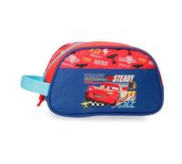 Disney Joumma Disney Cars Lets Race Pencil Case, School Case, Made of Polyester, Ideal for Carrying Coins, Cards and Small Accessories., red, Toiletry Bag
