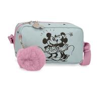 Disney Joumma Disney Kisses M&M Messenger case Small Blue 19.5x11.5x7.5 cm Polyester, Blue, Small Crossbody Bag