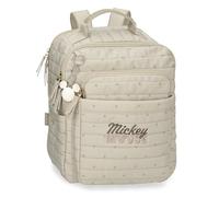 Disney Joumma Duna Mickey Walking Backpack Beige 27x32x13 cm Polyester 11.2L