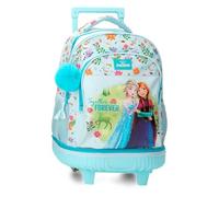 Joumma Disney Frozen Forever Backpack Compact 2-Wheels Light Blue 32x45x21cm Polyester
