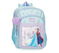 Disney Joumma Frozen In This Together Mochila Escolar Doble Compartimento Adaptable a Carro Lila 30x40x13 cm Polyester 15,6L