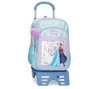 Disney Joumma Frozen in This Together Double Compartment School Backpack with Purple Trolley 30x40x13 cm Polyester 15.6L