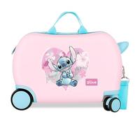 Disney Joumma Heart Stitch Children's Suitcase Pink 45 x 31 x 20 cm Rigid 1.8 kg Combination Lock Side ABS 1.8 kg 27.9L Hand Luggage, Pink, One Size, Children's Suitcase