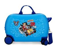 Disney Joumma High Speed Mickey Children's Suitcase Blue 45x31x20 cm Hard-Shell ABS 24.6L 1.76kg 2 Double Wheels Hand Luggage