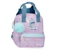 Disney Joumma Lovely Stitch School Backpack Adaptable to Trolley Purple 23 x 28 x 10 cm Polyester 6.44 L