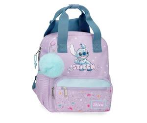 Disney Joumma Lovely Stitch School Backpack Adaptable to Trolley Purple 23 x 28 x 10 cm Polyester 6.44 L