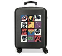 Disney Joumma Marvel Avengers Power Squad Cabin Suitcase Black 38x55x20 cm Hard-Shell ABS Side Combination Lock 34L 2.6kg 4 Double Wheels Hand Luggage