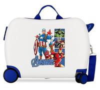 Disney Joumma Marvel Avengers Power Squad Children's Suitcase White 50x38x20 cm Hard-Shell ABS Side Combination Lock 34L 2.1kg 2 Double Wheels Hand Luggage