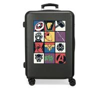 Disney Joumma Marvel Avengers Power Squad Medium Suitcase Black 46x65x23 cm Hard-Shell ABS Side Combination Lock 56L 3.1kg 4 Double Wheels Expandable