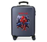 Disney Joumma Marvel Spiderman Attack Cabin Suitcase Blue 38 x 55 x 20 cm Hard ABS Combination Lock Side 35L 2 kg 4 Double Wheels Luggage Hand Luggage, Blue, Cabin Suitcase