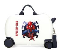 Disney Joumma Marvel Spiderman Attack Children's Suitcase White 45 x 31 x 20 cm Hard ABS 24.6L 1.8 kg 2 Wheels Hand Luggage, White, Children's Suitcase