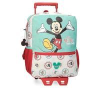 Disney Joumma Mickey Best Friends Together Backpack with Trolley Multicolor 25x32x12cm Polyester 9.9L, multicoloured, Backpack with Trolley
