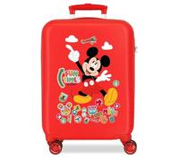 Joumma Disney Mickey Fun Times Cabin Suitcase Red 33 x 50 x 20 cm Rigid 2.35 kg Combination Lock Side ABS 2.35 kg 28.4L Hand Luggage