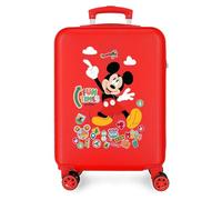 Disney Joumma Mickey Fun Times Cabin Suitcase Red 38x55x20 cm Rigid 2 kg Side Combination Lock ABS 2 kg 35L Hand Luggage
