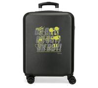 Disney Joumma Mickey Oh Boy Cabin Suitcase Black 38 x 55 x 20 cm Hard ABS Combination Lock Side 35L 2 kg 4 Double Wheels Luggage Hand Luggage, Black/White, Cabin Suitcase