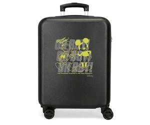 Disney Joumma Mickey Oh Boy Cabin Suitcase Black 38 x 55 x 20 cm Hard ABS Combination Lock Side 35L 2 kg 4 Double Wheels Luggage Hand Luggage, Black/White, Cabin Suitcase