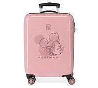Joumma Bags unisex for kids. 3471721 Cabin Suitcase Mickey Outline rigid 55cm pink (OSFA), Casual, Synthetic, ABS / Polycarbonate, children'