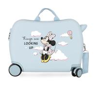 Disney Joumma Minnie Cute & Fun Children's Suitcase Light Blue 50x38x20 cm Hard-Shell ABS Side Combination Lock 34L 2.1kg 2 Double Wheels Hand Luggage