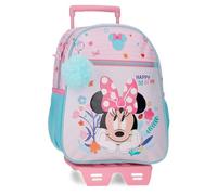 Disney Joumma Minnie Happy to Be Me Backpack with Trolley Pink 27x33x11 cm Polyester 9,8L