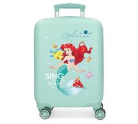 Disney Joumma Princesas Cabin Suitcase Blue 33 x 50 x 20 cm Rigid ABS Side Combination Lock 28.4L 2 kg 4 Double Wheels Luggage Hand Luggage, Blue, Cabin Suitcase