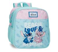 Disney Joumma Stitch Beach & Love Nursery Backpack Turquoise Green 23x25x10 cm Polyester 5.75L