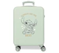 Disney Joumma Stitch Cabin Suitcase Green 38 x 55 x 20 cm Rigid 2 kg Combination Lock Side ABS 2 kg 35L Hand Luggage, Green, One Size, Cabin Suitcase