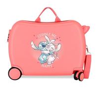 Disney Joumma Stitch Cuddle me Cabin Suitcase Pink 33 x 50 x 20 cm Rigid 2 kg Combination Lock Side ABS 2 kg 33 L Hand Luggage, Pink, One Size, Children's Suitcase