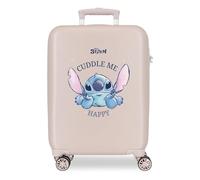 Disney Joumma Stitch Cuddle Me Happy Cabin Suitcase, 0.38 x 55 x 20 cm, Rigid, 2 kg, 2 kg, 35 L, Cabin Case, Beige, Talla única, Beige, Standard Size, Cabin case